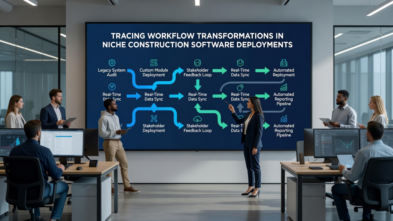 Tracing Workflow Transformations in Niche Construction Software Deployments
